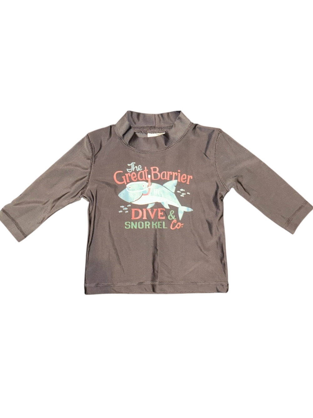 Carter's Long-Sleeve Rash Guard with Ocean Graphic